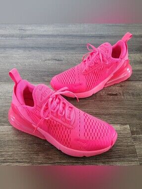 *READ* LIKE NEW Nike Airmax Air Max 270 Bright Hot Hyper Vibrant Triple Pink 8